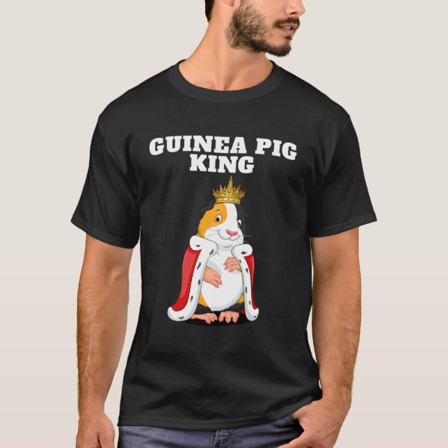 Guinea Pig King  Boys Guinea Pig Tshirt  Mens Guin (Front)