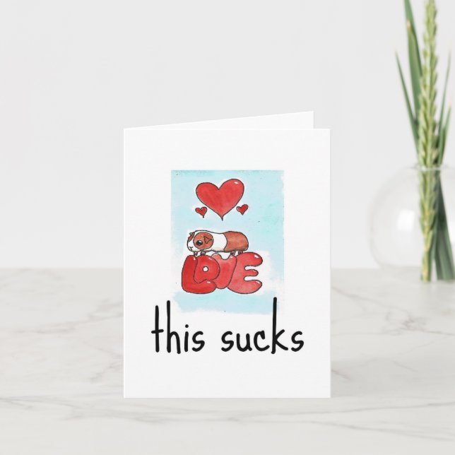 Guinea Pig Loss, Pet Sympathy Card (Front)