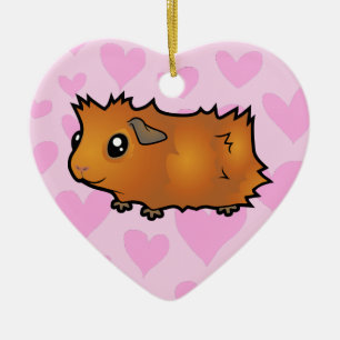 Guinea Pig Love (add your own message) Ceramic Ornament