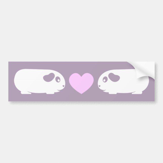 Guinea Pig Love Bumper Sticker (Front)