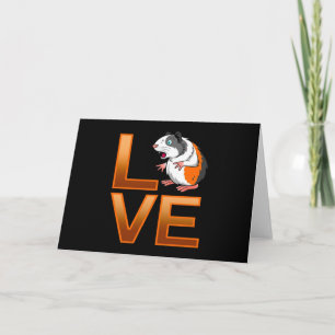 Guinea Pig Love Cute Guinea Pig Cool Pet Lover Card