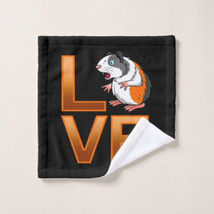 Guinea Pig Love Cute Guinea Pig Cool Pet Lover Wash Cloth
