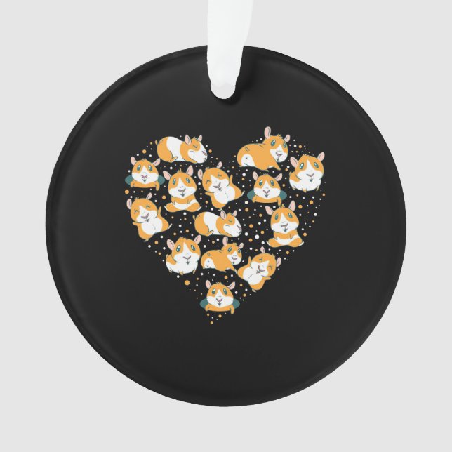 Guinea Pig Love Ornament (Front)