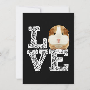 Guinea Pig Love Rodent Wheek Thank You Card