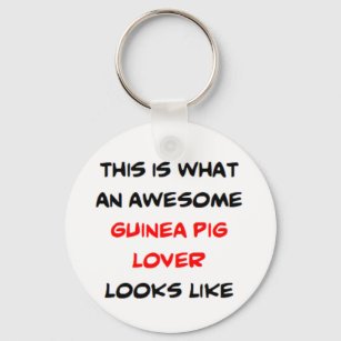 guinea pig lover, awespme keychain