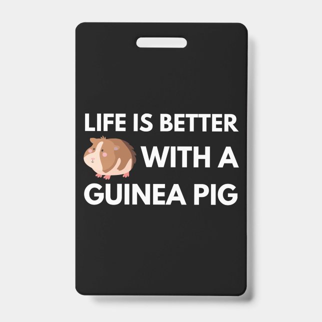 Guinea Pig Lover Badge (Front)