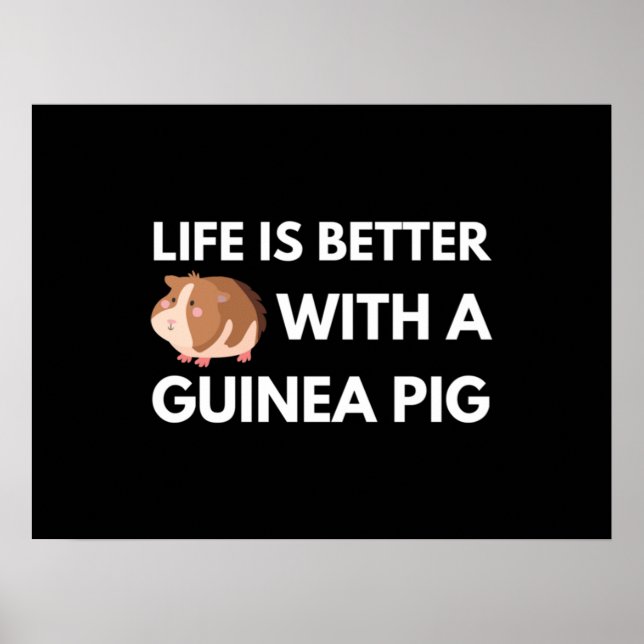 Guinea Pig Lover Poster (Front)