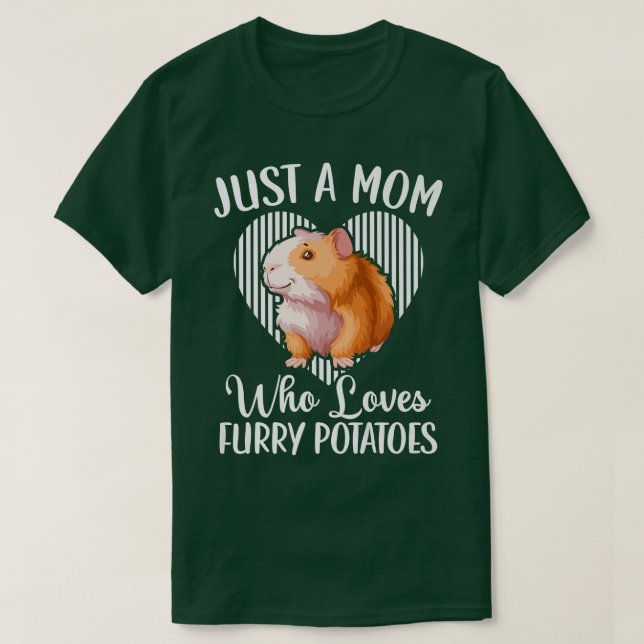 Guinea Pig Mom Cute Cavy  T-Shirt (Design Front)