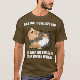 Guinea Pig Mom Dad Funny Piggy Food Wheek Wheek  T-Shirt