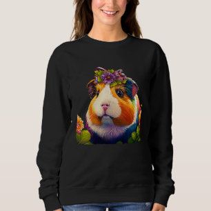 Guinea Pig Mom Dad Funny Piggy Lover Chew Cage 14 Sweatshirt