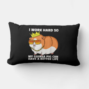 Guinea Pig Mom Dad Piggies Costume Owner Cute Lumbar Pillow