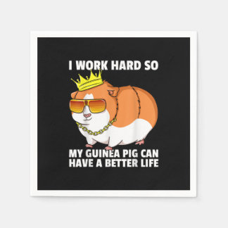 Guinea Pig Mom Dad Piggies Costume Owner Cute Napkin