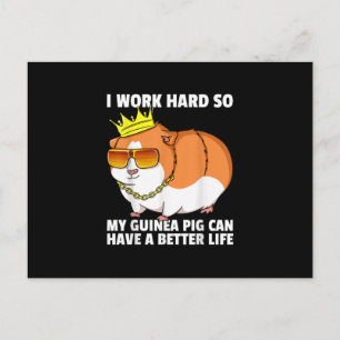 Guinea Pig Mom Dad Piggies Costume Owner Cute Postcard