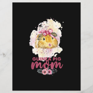Guinea Pig Mom Floral Mors Day And Christmas Gift
