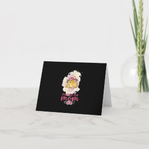 Guinea Pig Mom Floral Mors Day And Christmas Gift Card