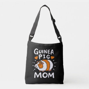 Guinea Pig Mom   Funny Mother Day   Cute Pet Crossbody Bag
