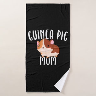 Guinea Pig Mom Guinea Pig Lovers Gift Guinea Pig Bath Towel