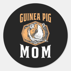Guinea Pig Mommy Classic Round Sticker