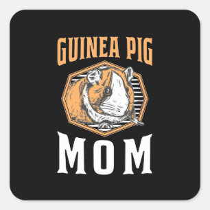 Guinea Pig Mommy Square Sticker