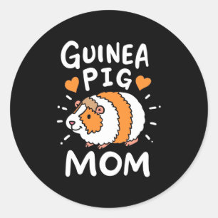 Guinea Pig Mother Classic Round Sticker