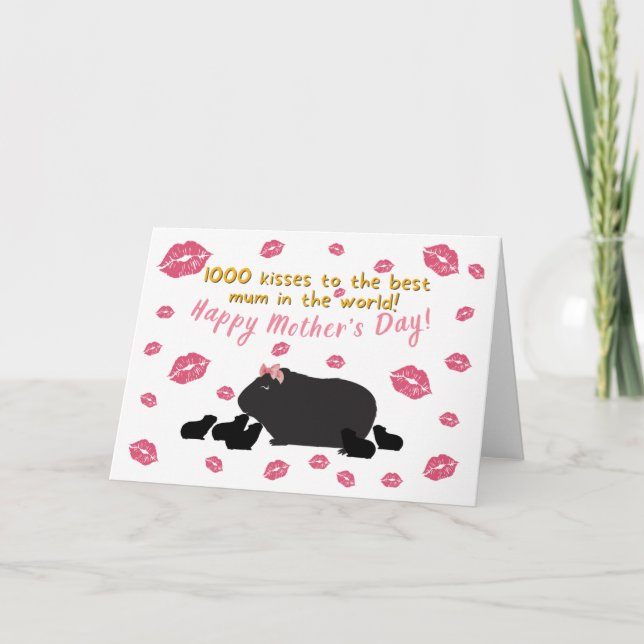 Guinea Pig Mother’s Day Card (Front)