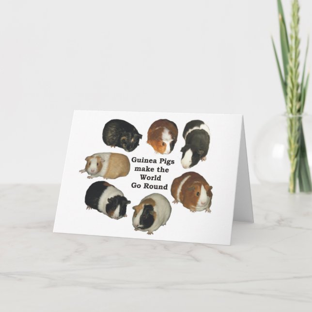 Guinea Pig Note Card (Front)