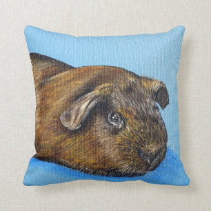 Guinea Pig Painting Throw Pillow