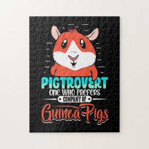 Guinea Pig Pigtrovert One Who Prefers Jigsaw Puzzle