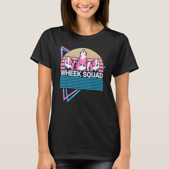 Guinea Pig Retro Wheek Squad T-Shirt (Front)