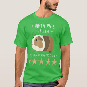 Guinea Pig Review, Funny Cute Pet Animal Lover Mom T-Shirt