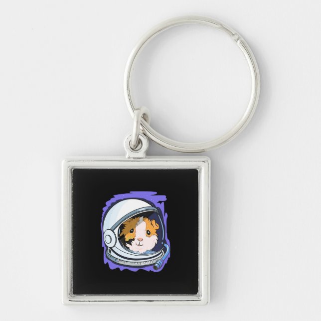 Guinea Pig Science Keychain (Front)