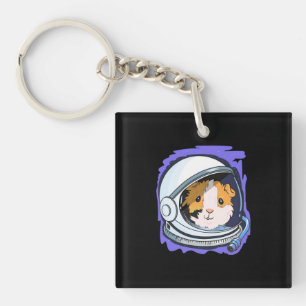 Guinea Pig Science Keychain
