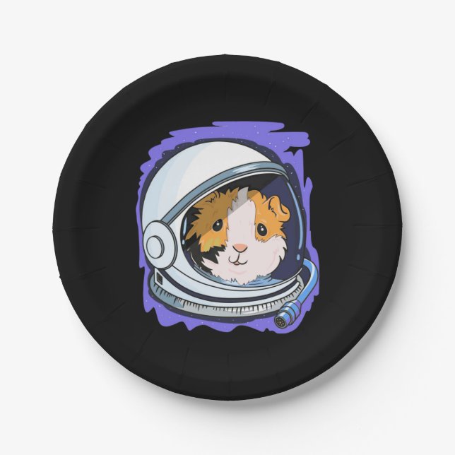 Guinea Pig Science Paper Plate (Front)