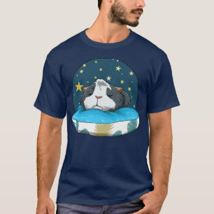 Guinea Pig Sleeping Pillow Stars Sleeping Premium  T-Shirt