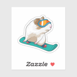 Guinea pig Snowboarder Snowboard