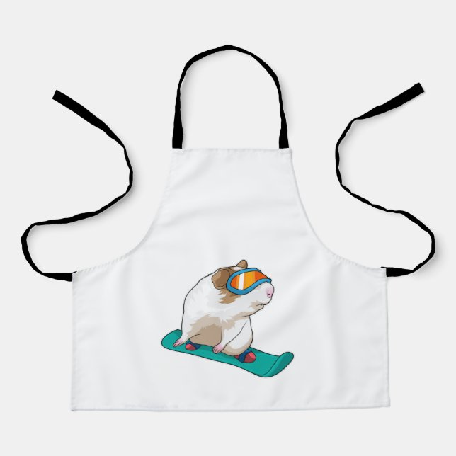 Guinea pig Snowboarder Snowboard Apron (Front)