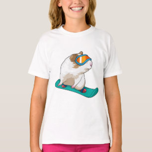 Guinea pig Snowboarder Snowboard T-Shirt