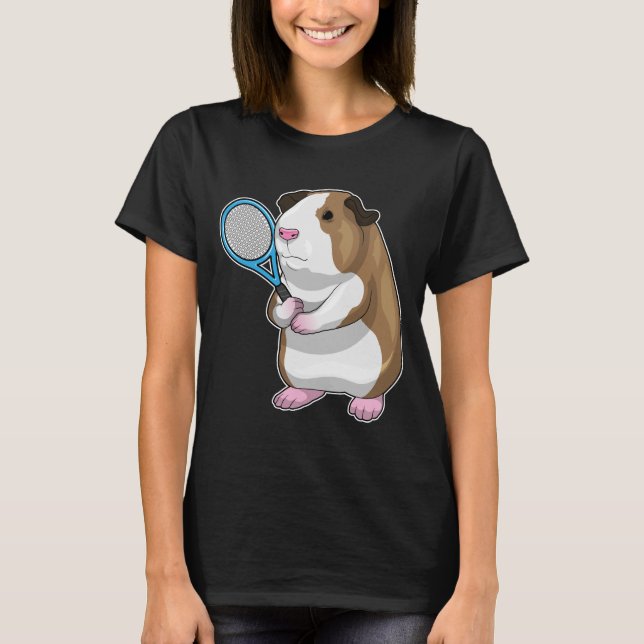 Guinea pig Tennis Tennis racket T-Shirt (Front)