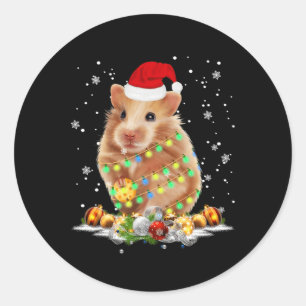 Guinea Pig Tree Christmas Xmas Animal Gifts Classic Round Sticker