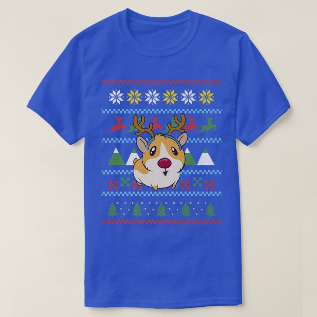 Guinea Pig Ugly Christmas, Guinea Pig  T-Shirt (Design Front)