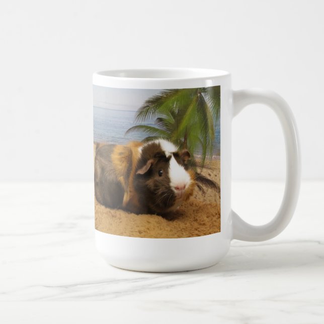 Guinea Pig Under the Palm Tree Coffee Mug (Right)