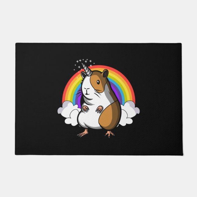 Guinea Pig Unicorn Doormat (Front)