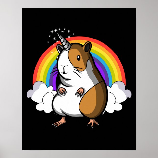Guinea Pig Unicorn Poster (Front)