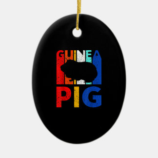 Guinea Pig - Vintage I Love My Guinea Pig Ceramic Ornament