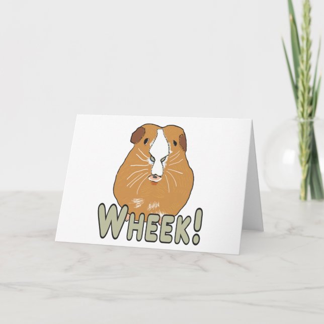 Guinea Pig Wheek Card (Front)