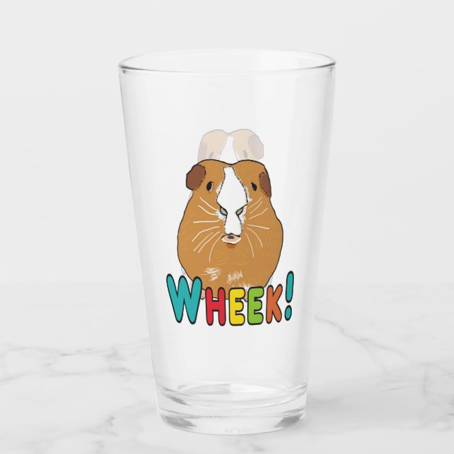 Guinea Pig Wheek Glass (Front)