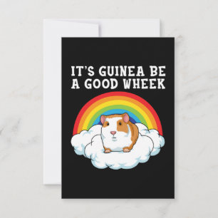 Guinea Pig Wheek Thank You Card
