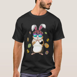 Guinea Pig With Cute Bunny Ears Happy Easter Day E T-Shirt