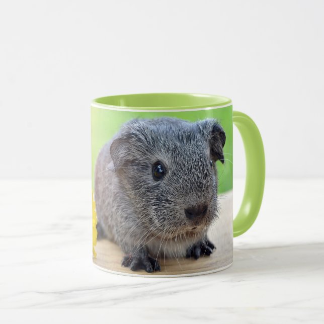 Guinea Pig with Flower Mug (Front Right)