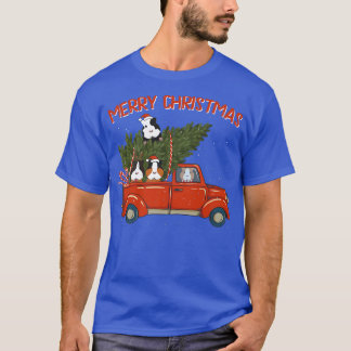 Guinea Pig Xmas Vintage Red Pickup Retro Truck  T-Shirt